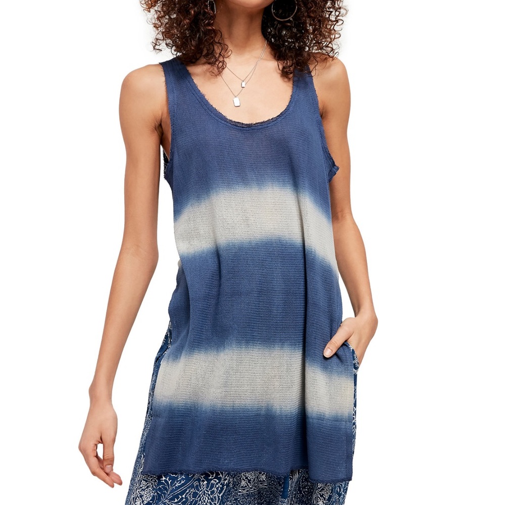Free People Out to Sea Combo Tunic Tank